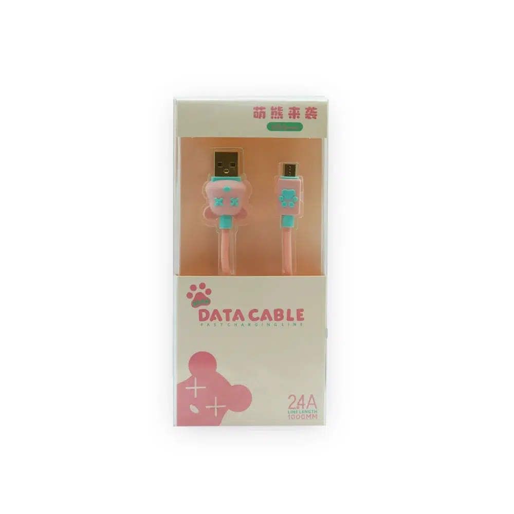 Cable USB Rosa Tipo V8