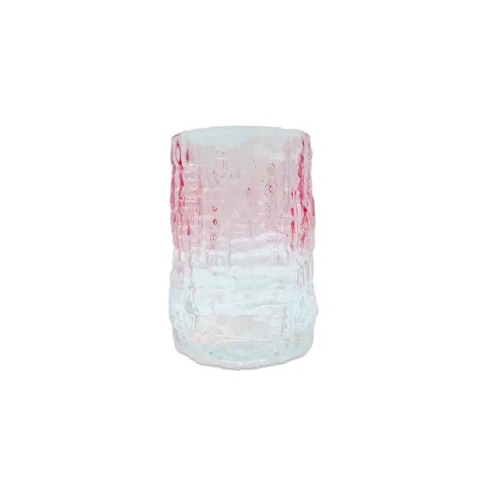 Vaso de Vidrio Rosa