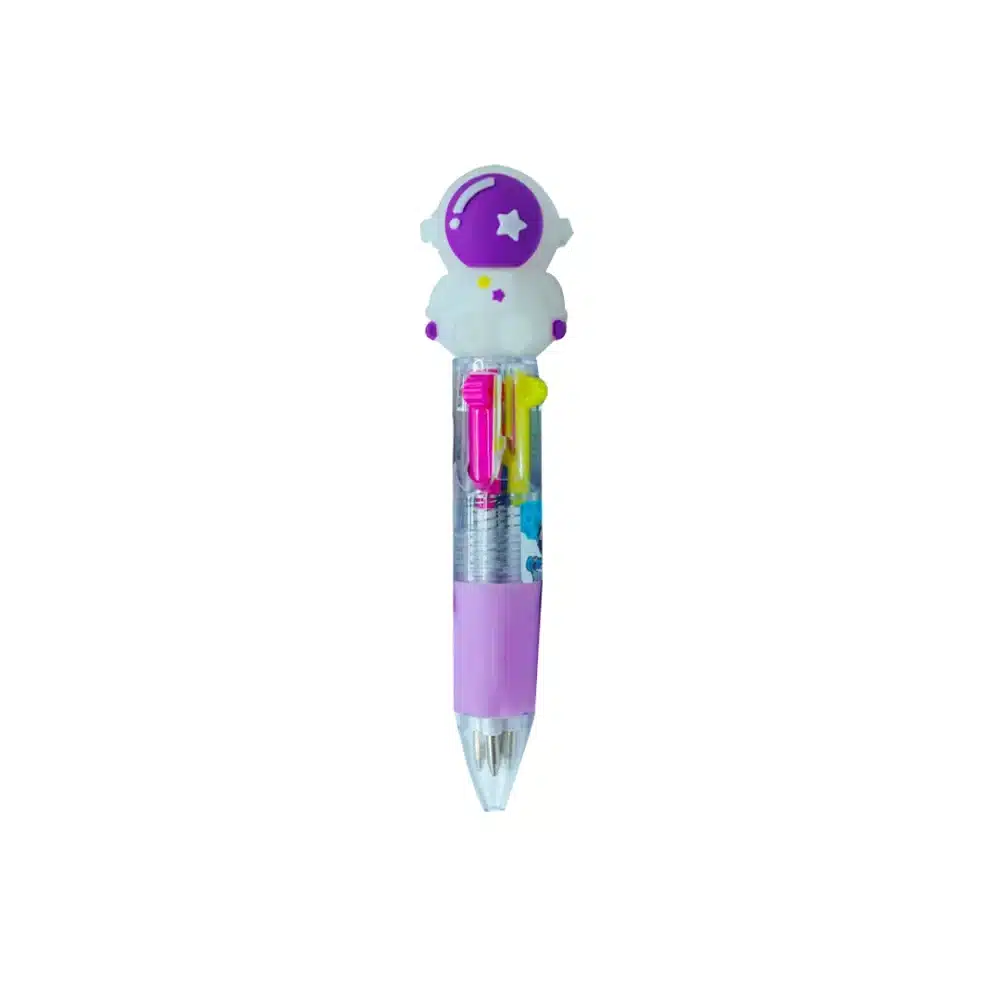 Lapicera Multicolor Espacio Violeta
